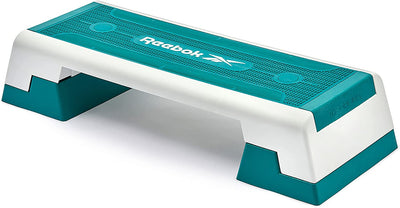 Reebok Fitness Aerobic and Strength Training Workout Step, Teal (Open Box)