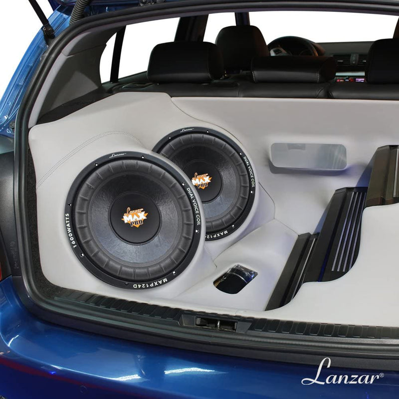 Lanzar Max Pro 12" 1600W Power Dual 4 Ohm Car Subwoofer Audio System (Open Box)