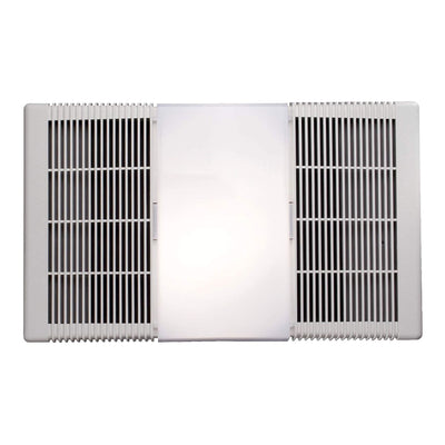 Broan Bathroom Bath Ceiling Exhaust Fan Vent Heater and Light, White (Open Box)