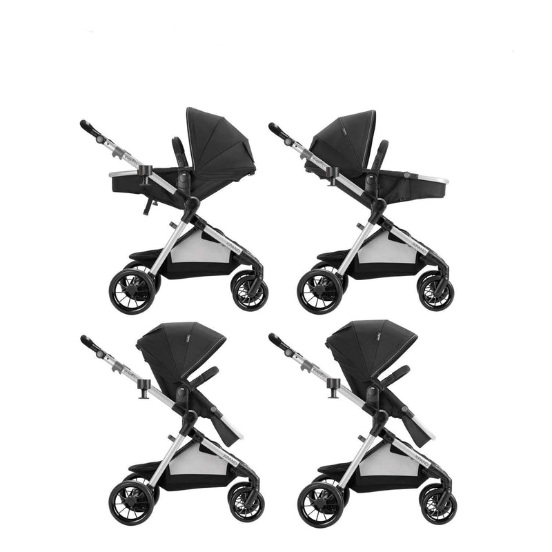 Evenflo Pivot Xpand Adjustable Infant Toddler Modular Stallion Stroller, Black