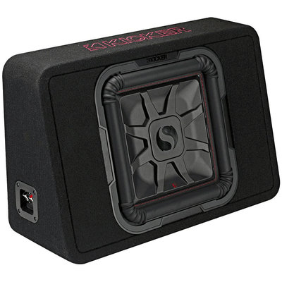 KICKER 46TL7T124 Single 12 Inch 4 Ohm 600W RMS Power Truck Subwoofer Enclosure