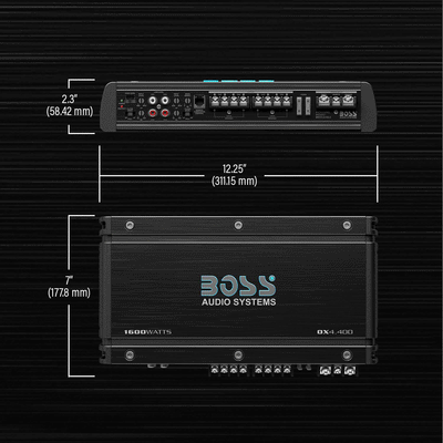 BOSS Audio OX4.400 1600W High Output 4 Channel Full Range Class A/B Amplifier