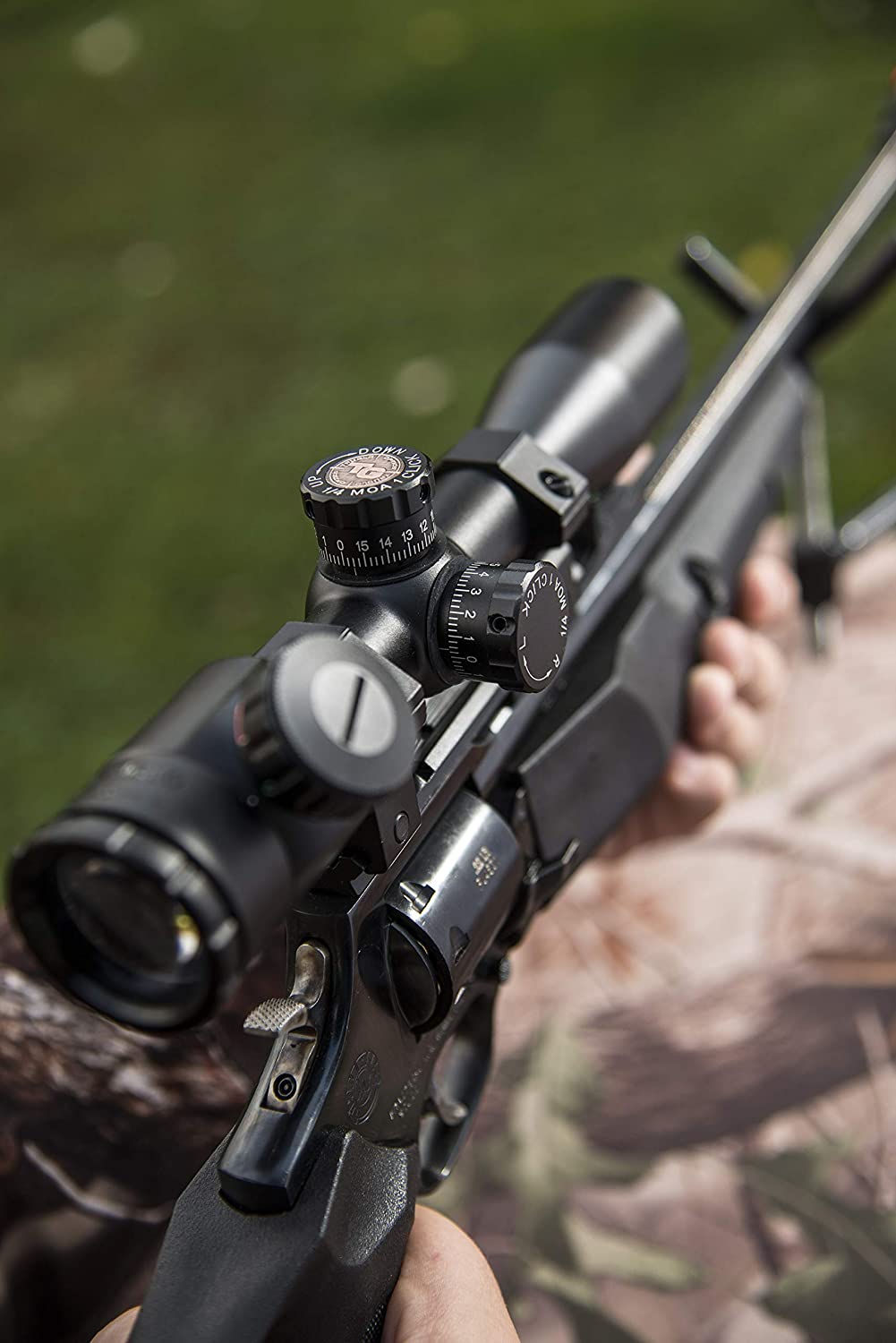 TruGlo 4 x 32 In Compact Illuminated Aluminum Shotgun Scope w/ Rings, Camouflage