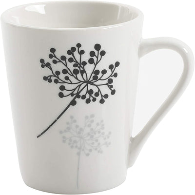 Gibson Netherwood 12 Pc Glaze Dinnerware Plates, Bowls, and Mugs, White (3 Pack)