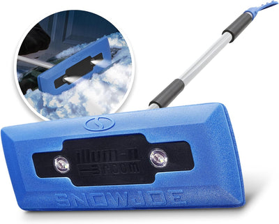 Snow Joe LED Illum n Broom LED Lighted 4 in 1 Snow Broom & Ice Scraper (Used)