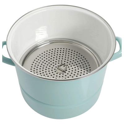 Kenmore Broadway Stainless Steel 16 Quart Steamer Stock Pot with Lid (Open Box) - VMInnovations