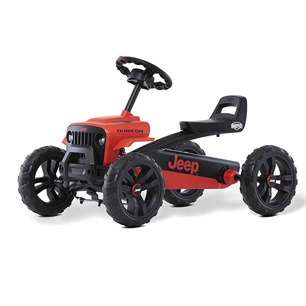 BERG Toys Jeep Buzzy Rubicon Pedal Go-Kart for Kids Ride On Toy, Red (For Parts)
