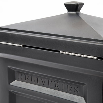 Step2 Locking Deluxe Package Parcel Mail Delivery Box Plastic, Black (Open Box)