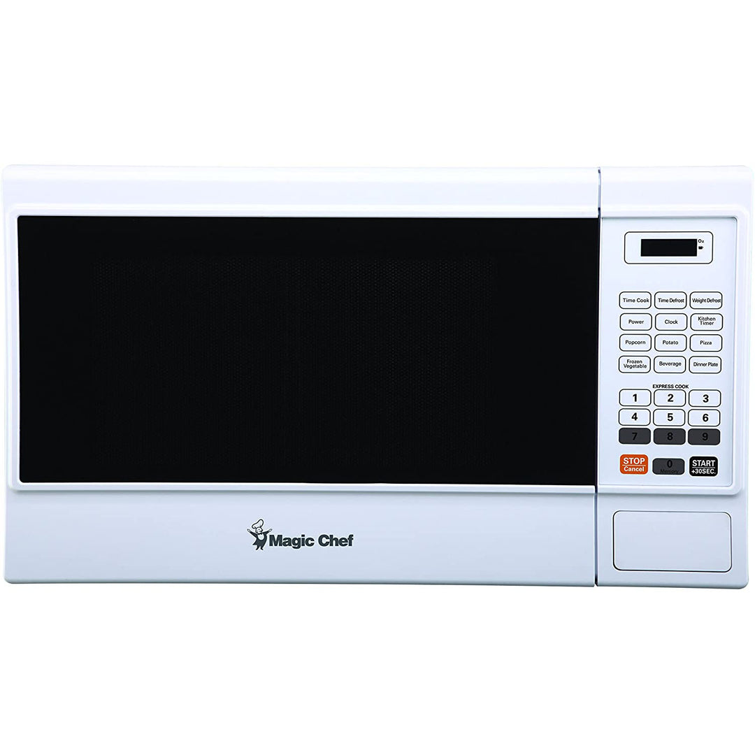 Magic Chef 1000 Watt 1.3 Cubic Ft Microwave with Digital Touch, White (Open Box) - VMInnovations