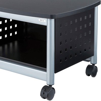 Safco Under Desk Scoot Swivel Wheel Mobile Printer and Machine Stand, Black - VMInnovations