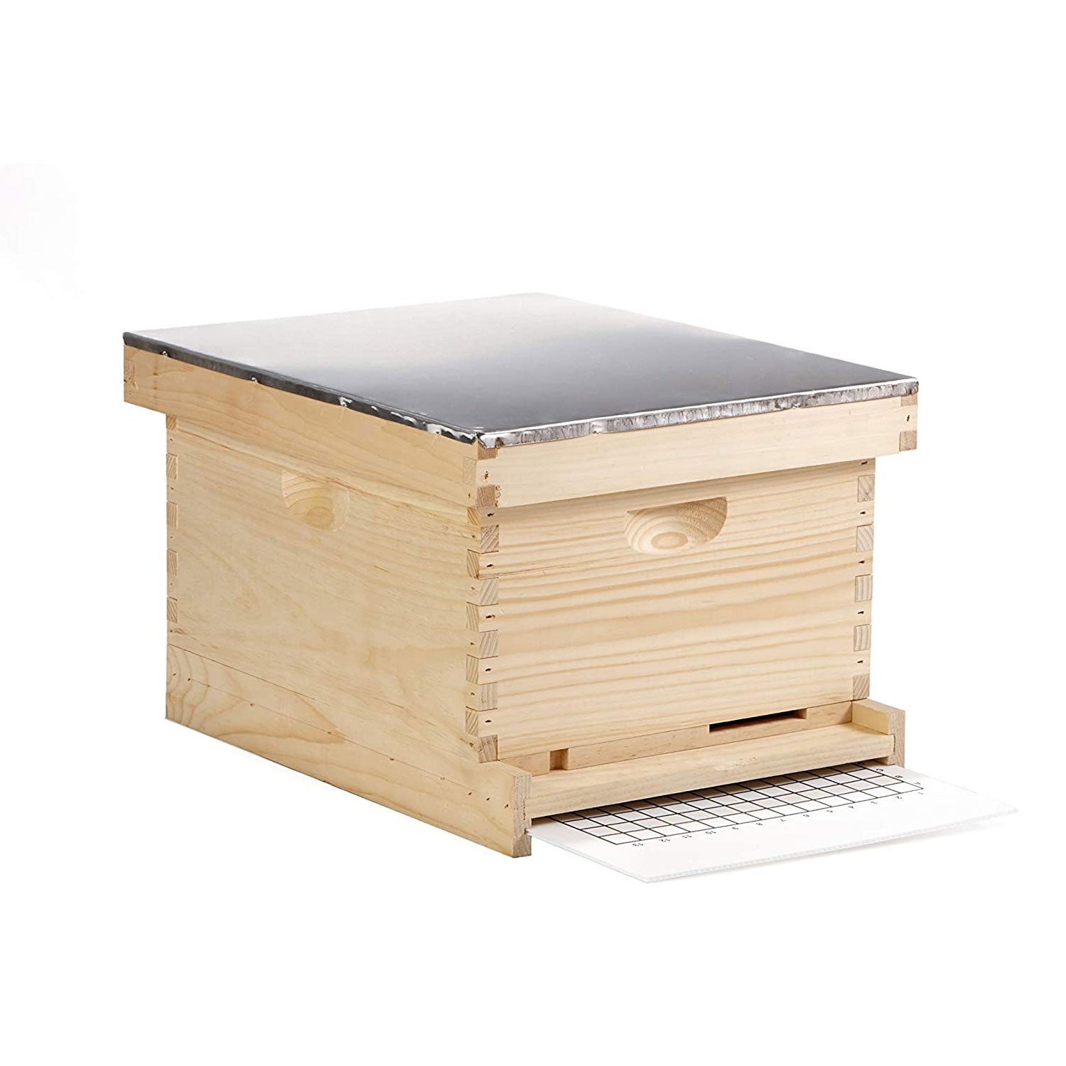 Little Giant 10-Frame Deluxe Assembled Backyard Unfinished Pine Beekeeping Hive - VMInnovations