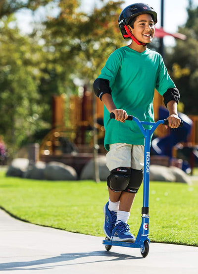 Razor Pro Beast Deluxe Model 19-Inch Deck Aluminum Push Kick Scooter, Blue - VMInnovations