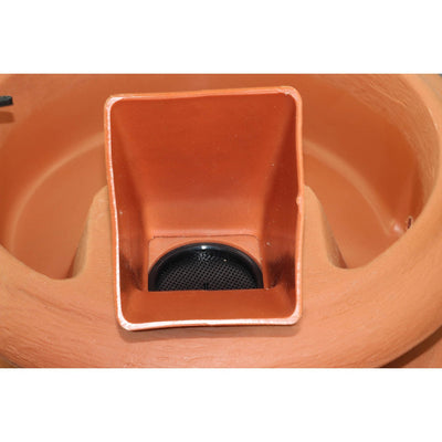 FCMP US4000-TC Urn Style 45 Gallon Rain Barrel with Planter and Hose (Open Box)