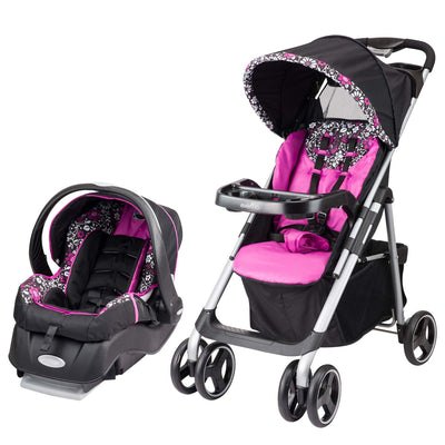 Evenflo Vive Baby Stroller & Embrace Infant Car Seat Travel System, Daphne - VMInnovations