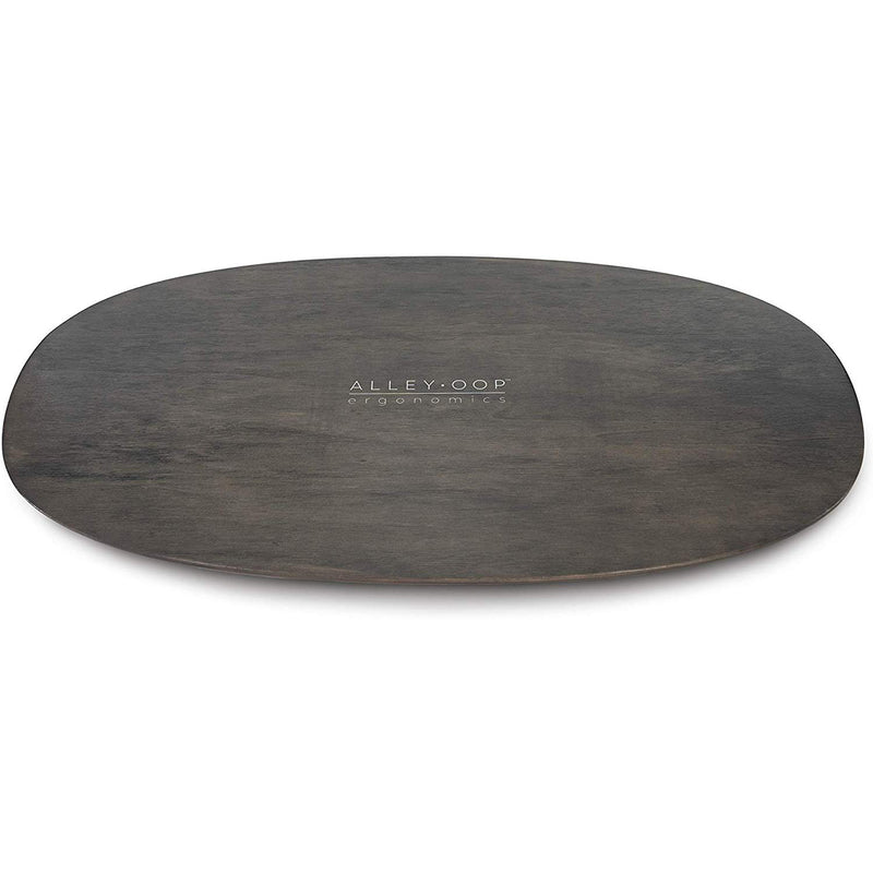 JumpSport Standing Desk Balancing Wood Rocker Board, Gray, Medium (Open Box)