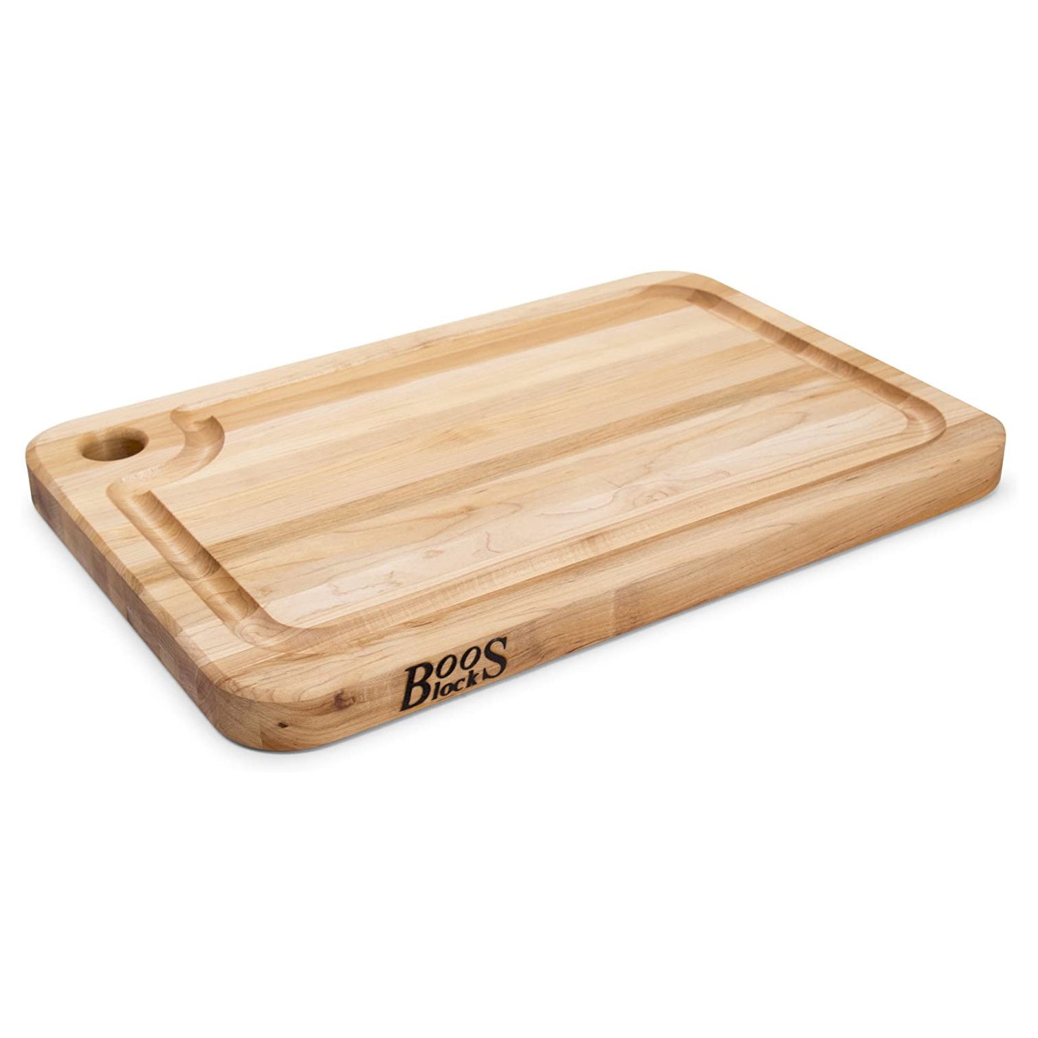 John Boos Block 18 x 12" Maple Wood Cutting Board and Block Board Natural Cream