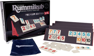 JAX Giant Sequence Jumbo Tube Edition and Pressman Rummikub Premium Edition