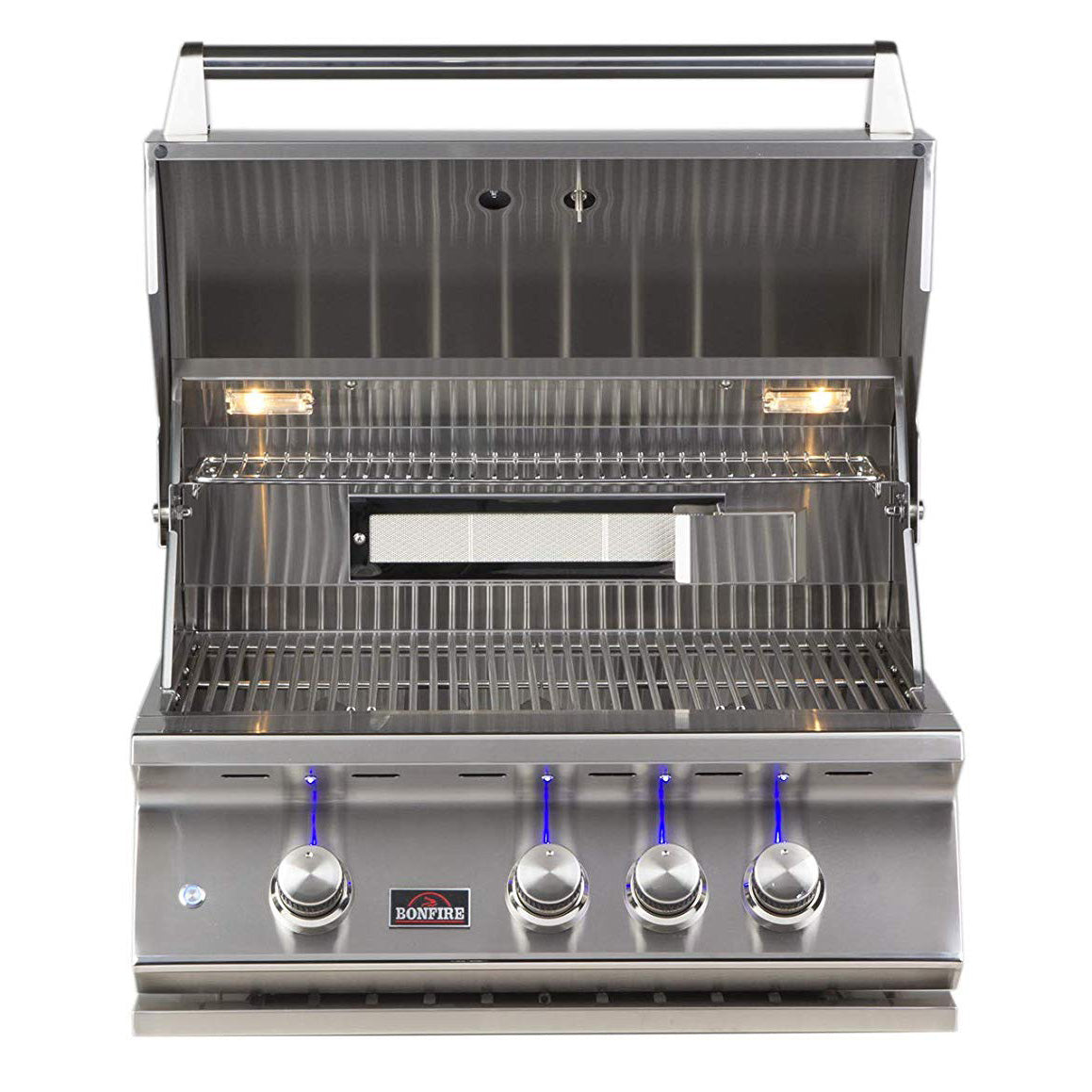 Bonfire 28" Built In 3 Burner Gas Grill with Infrared Rotisserie (For Parts)