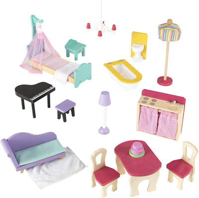 KidKraft Wooden Annabelle Pretend Play Dollhouse - Open Box
