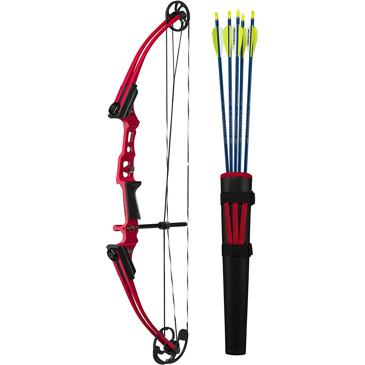 Genesis Kids Left Hand Bow Kit Belt Tube Quiver and Aluminum Arrows (Open Box)