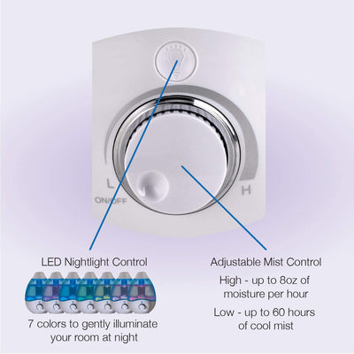 Lasko Ultrasonic 360 Degree Adjustable Nozzle Cool Mist Humidifier (Open Box) - VMInnovations