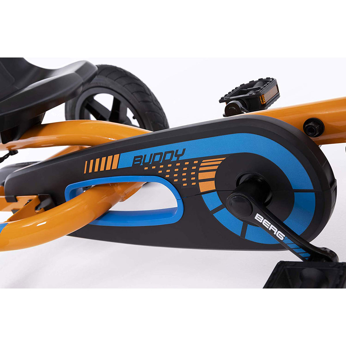 BERG Toys Buddy Kids Toddler Safe Pedal 4 Wheel Go Kart Toy, Orange (Open Box)
