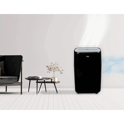 TCL Smart 50 Pint Smart Dehumidifier with Voice Control for Home, Black (2 Pack)