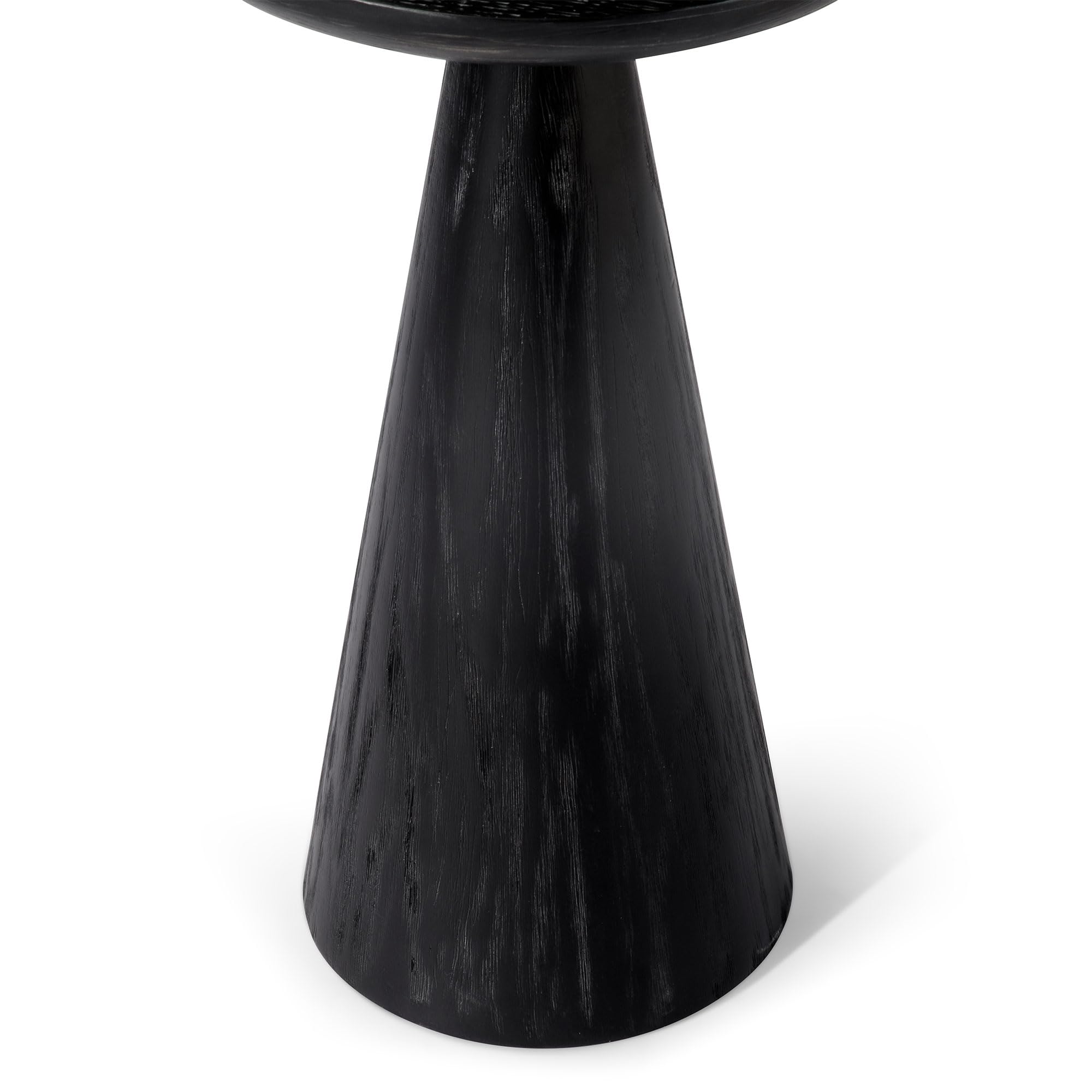 OWEN RUSTIC WOODEN DRINK TABLE IN AGED BLACK