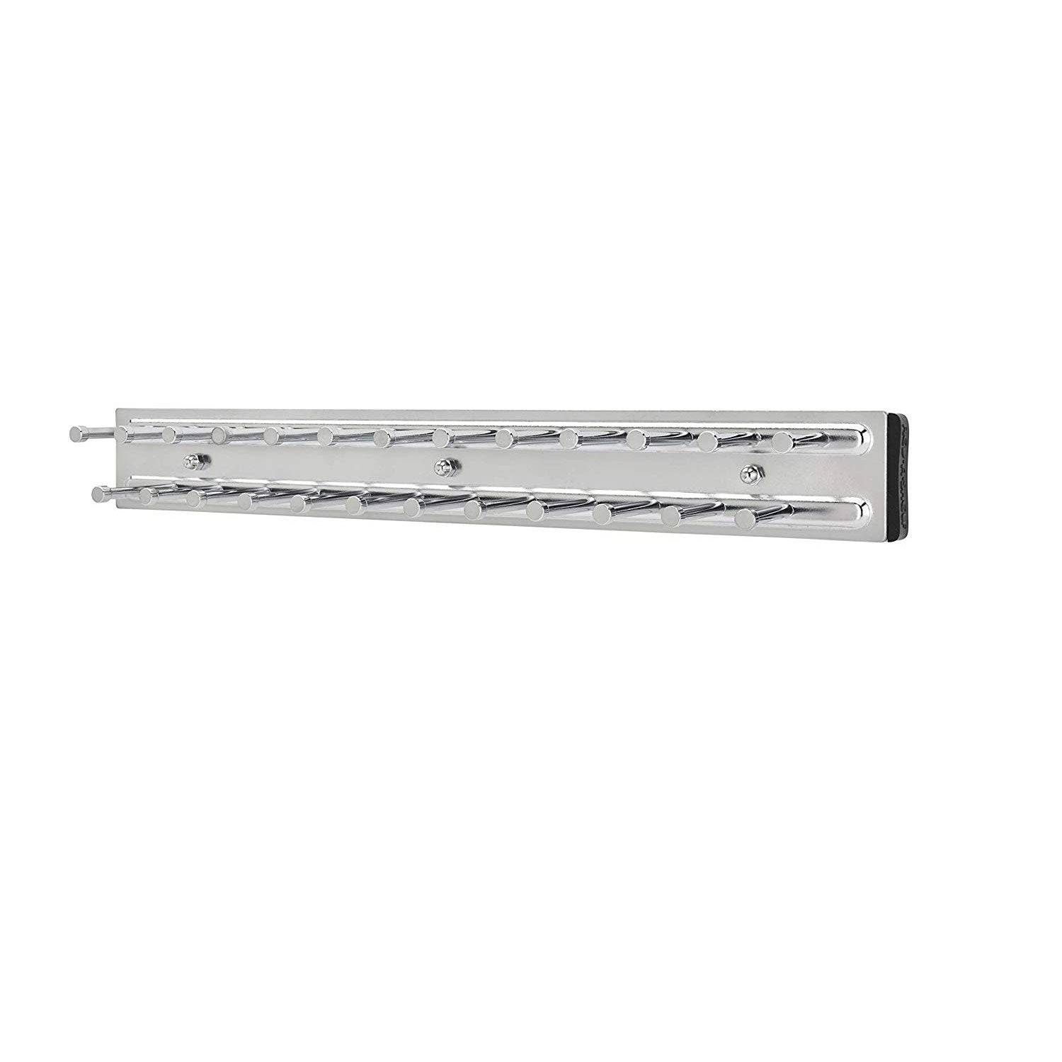 Rev-A-Shelf TRC-14CR 14-Inch Side Mount Extending Tie Rack, Chrome (3 Pack)