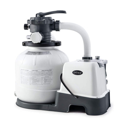 Intex 1600 GPH Krystal Clear Pool Saltwater System & Sand Filter Pump(Open Box)