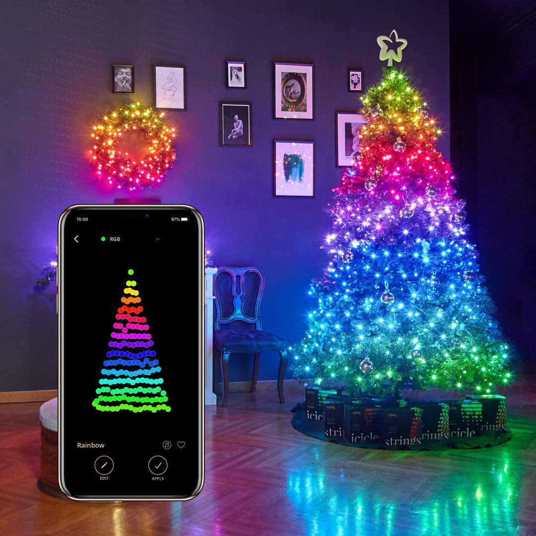National Tree Company Downswept Douglas 7 Foot Christmas Tree & Color Lights