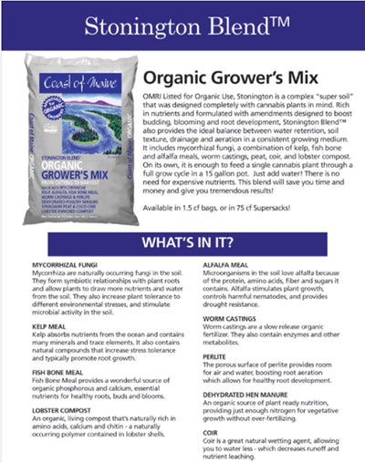 Coast of Maine Stonington Blend Organic Growers Potting Soil Mix (8 Pack) - VMInnovations