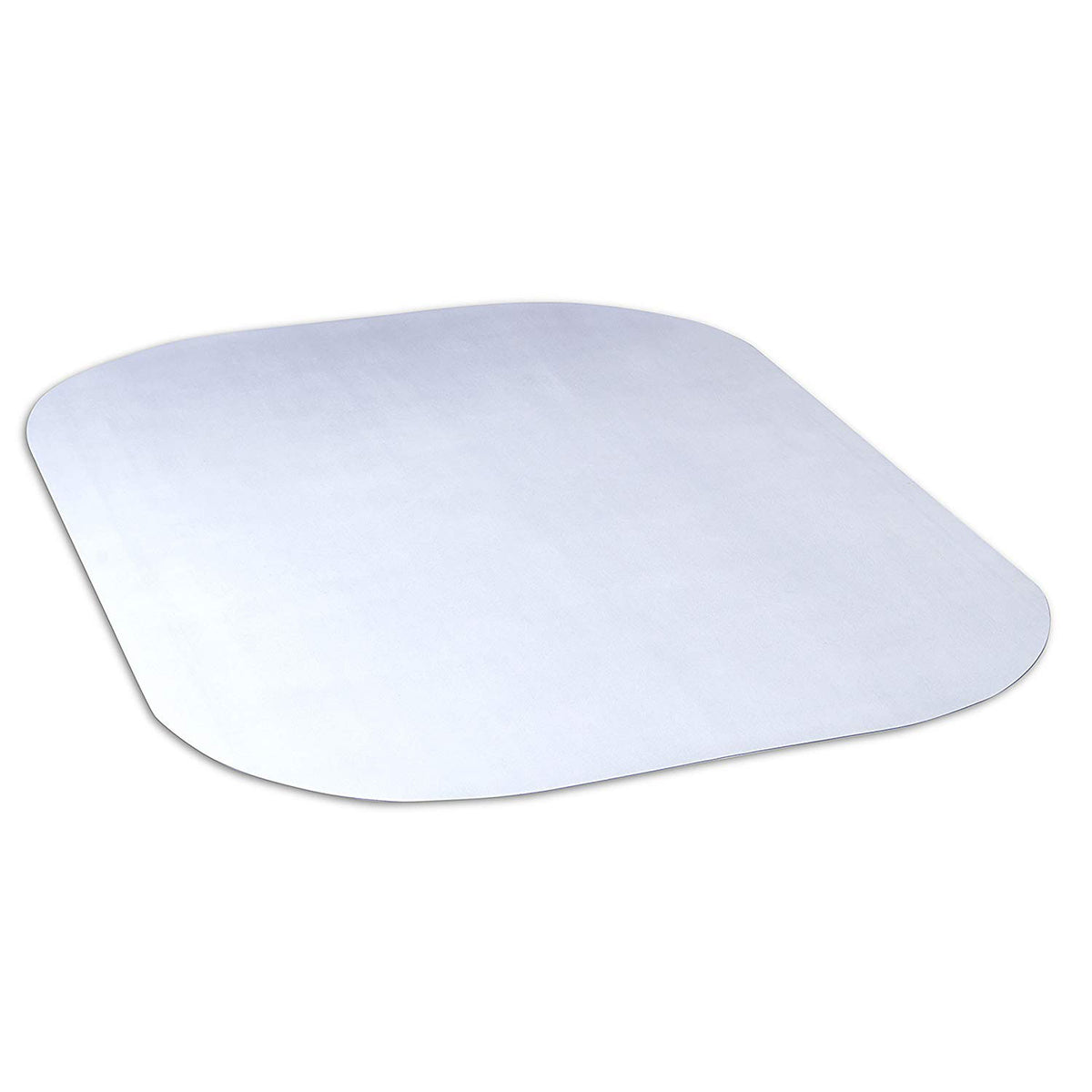 Evolve 60 x 45 Inch Modern Rectangular Office Chair Mat for Hard Floors, Clear