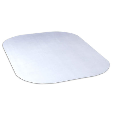 Evolve 60 x 45 Inch Modern Rectangular Office Chair Mat for Hard Floors, Clear