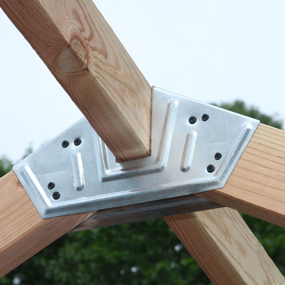 EZ Shed 3 Size Bracket Framer 7 ft x 8 ft DIY Framing Kit, Peak Style (2 Pack)