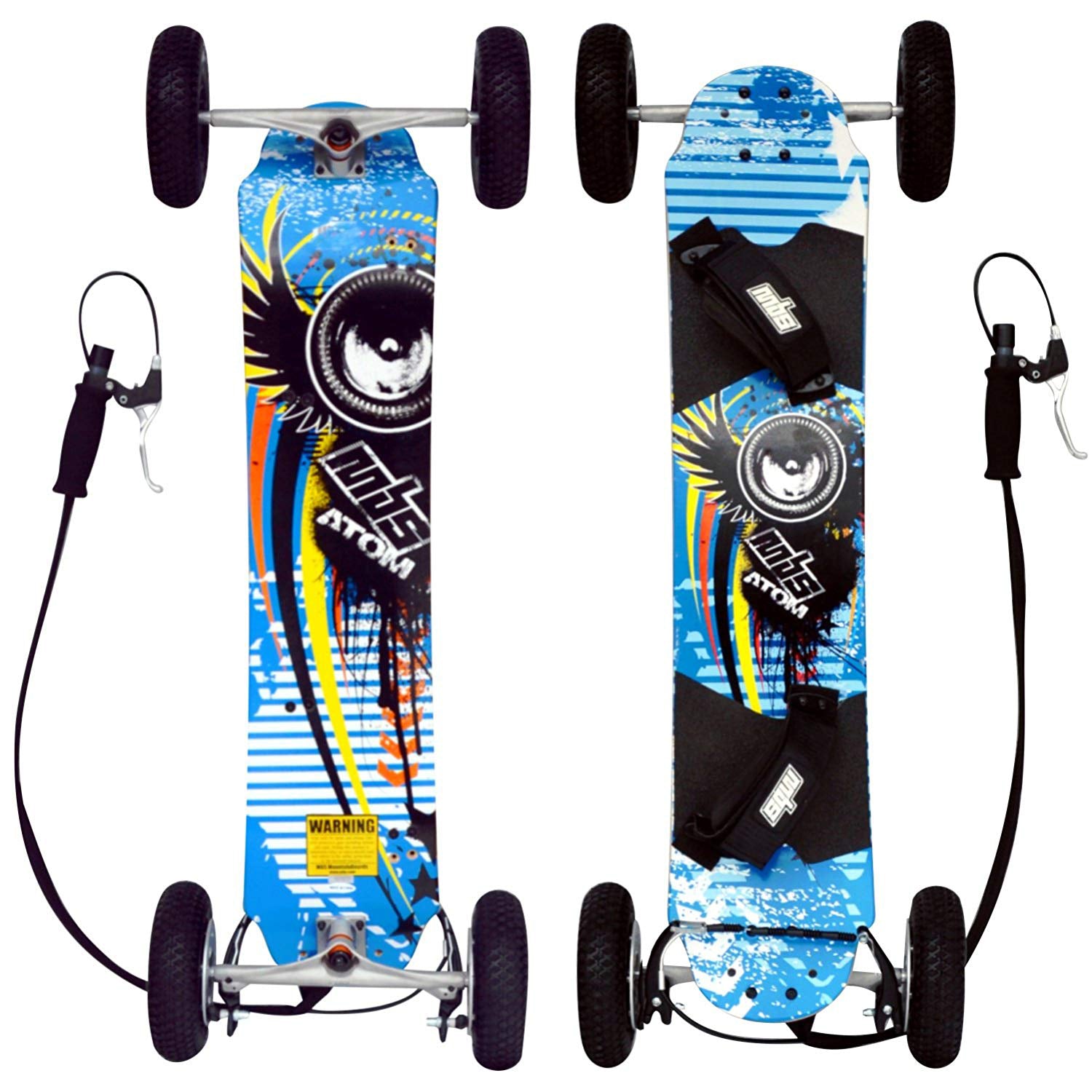 MBS Atom Drop Through 43.2-Inch Maple 95X Mountainboard Longboard (For Parts)
