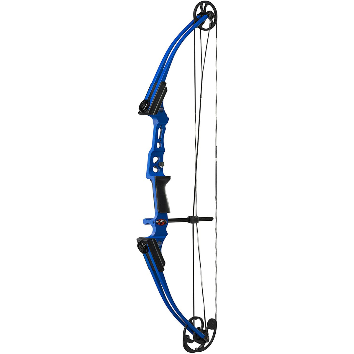 Genesis Mini, Youth Archery Compound Bow w/ Adjustable Sizing, Left Handed, Blue - VMInnovations