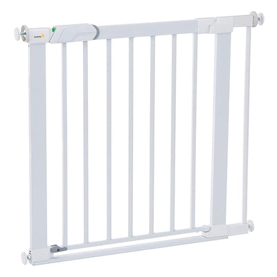 Safety Flat Step Pressure Mounted Doorway Stairway Baby Safety Gate, (Open Box) - VMInnovations