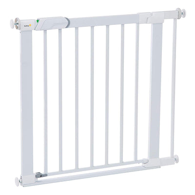 Safety 1st Flat Step Pressure Mounted Doorway Stairway Baby Safety Gate, White