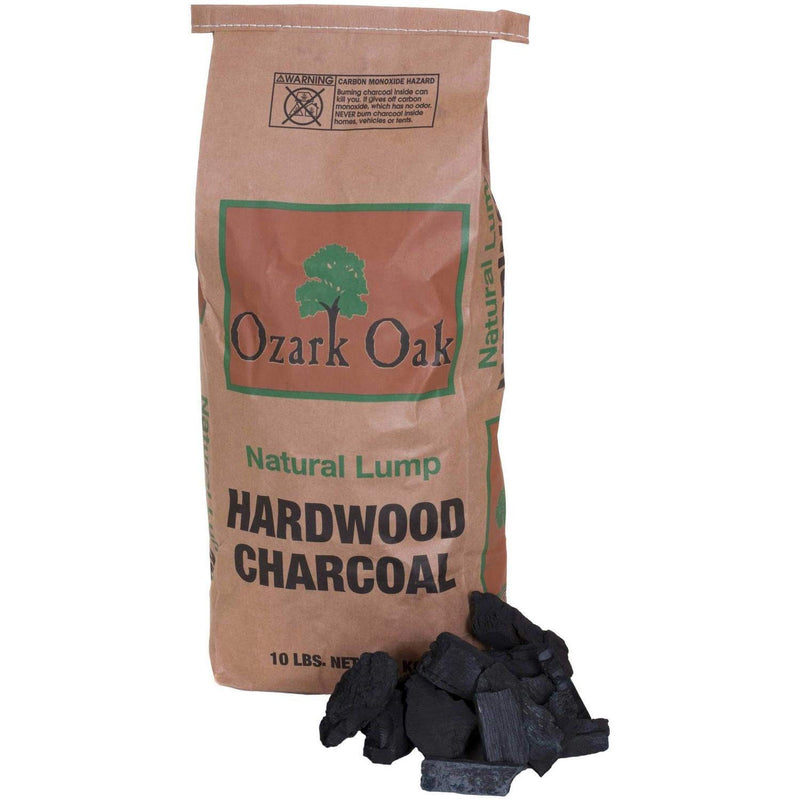 Ozark Oak Premium Natural Hardwood Lump Grill and Smoker Charcoal, 10-Pound Bag