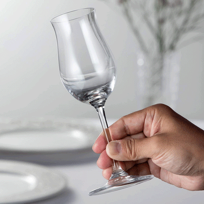 Riedel 6.0 Ounce Vinum Cognac Fine Clear Crystal Flute Glasses, Set of 2