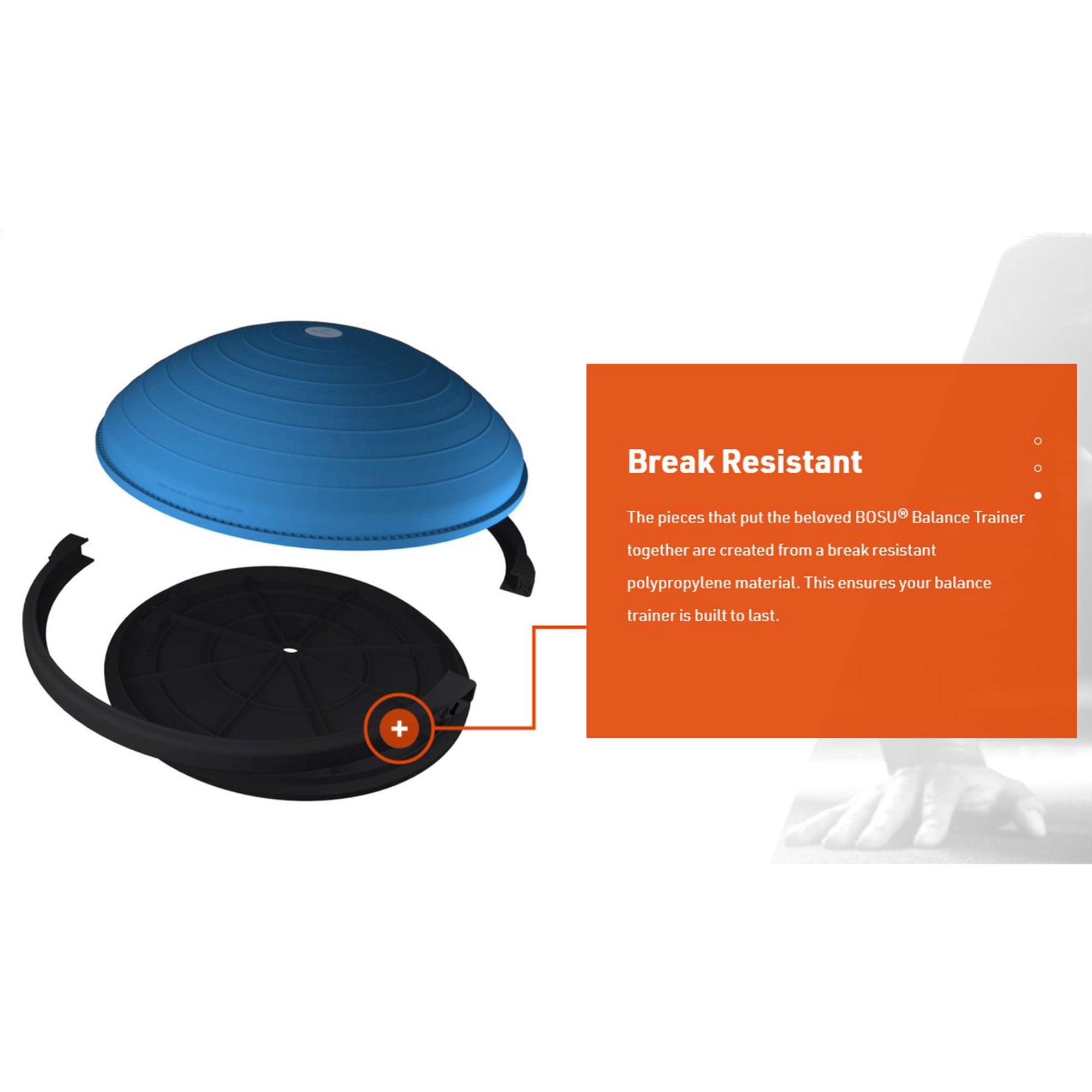 Bosu Pro Multi Functional Home Gym 26in Strength Trainer Ball, Blue (For Parts) - VMInnovations