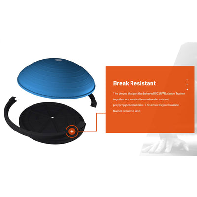Bosu Pro Multi Functional Home Gym 26in Strength Trainer Ball, Blue (For Parts) - VMInnovations