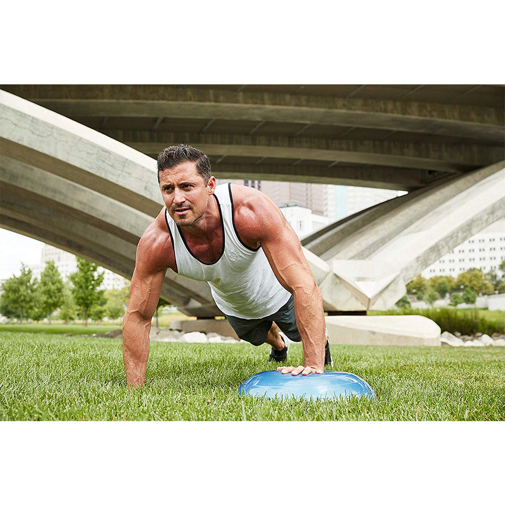 Bosu Home Gym Original Balance Trainer 50 cm Diameter, Blue & Green (Open Box) - VMInnovations