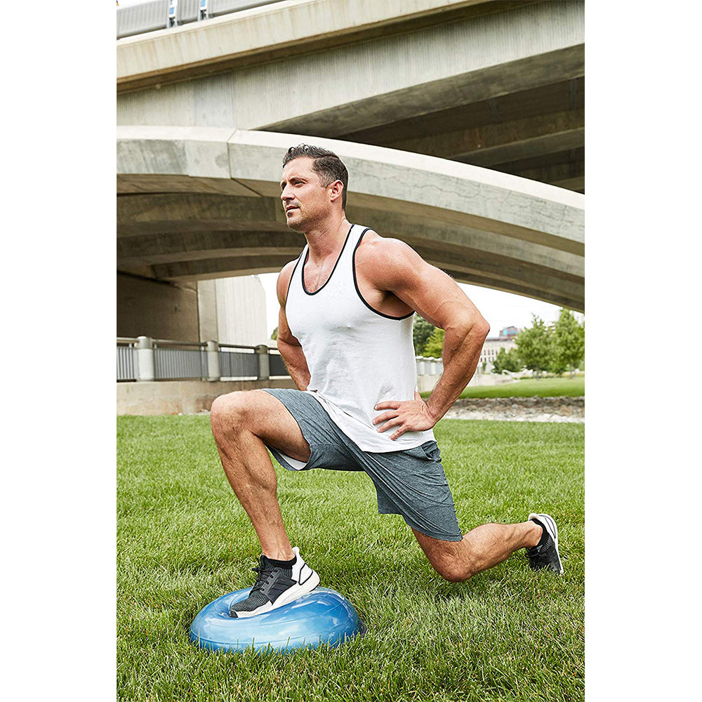 Bosu Home Gym The Original Balance Trainer 50 cm Diameter, Blue & Green (Used) - VMInnovations