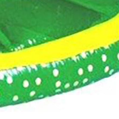Swimline 9054G Inflatable 60" Lime Slice Pool or Lake Floating Water Raft, Green - VMInnovations