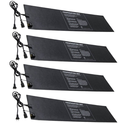 Hydrofarm 19007 Hydroponic 12 x 48-Inch 60W Seed Start Propagation Heat Mat (4) - VMInnovations