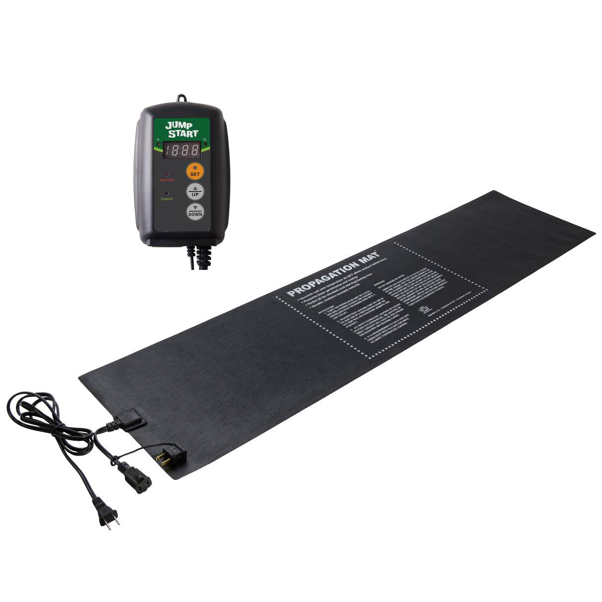Hydroponic 19007 MTPRTC 12x48-Inch 60 Watt Heat Mat with Temperature Controller - VMInnovations