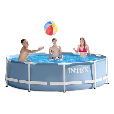 Intex 12' x 30" Prism Frame Above Ground Pool w/ 530 GPH Filter Pump (Open Box)