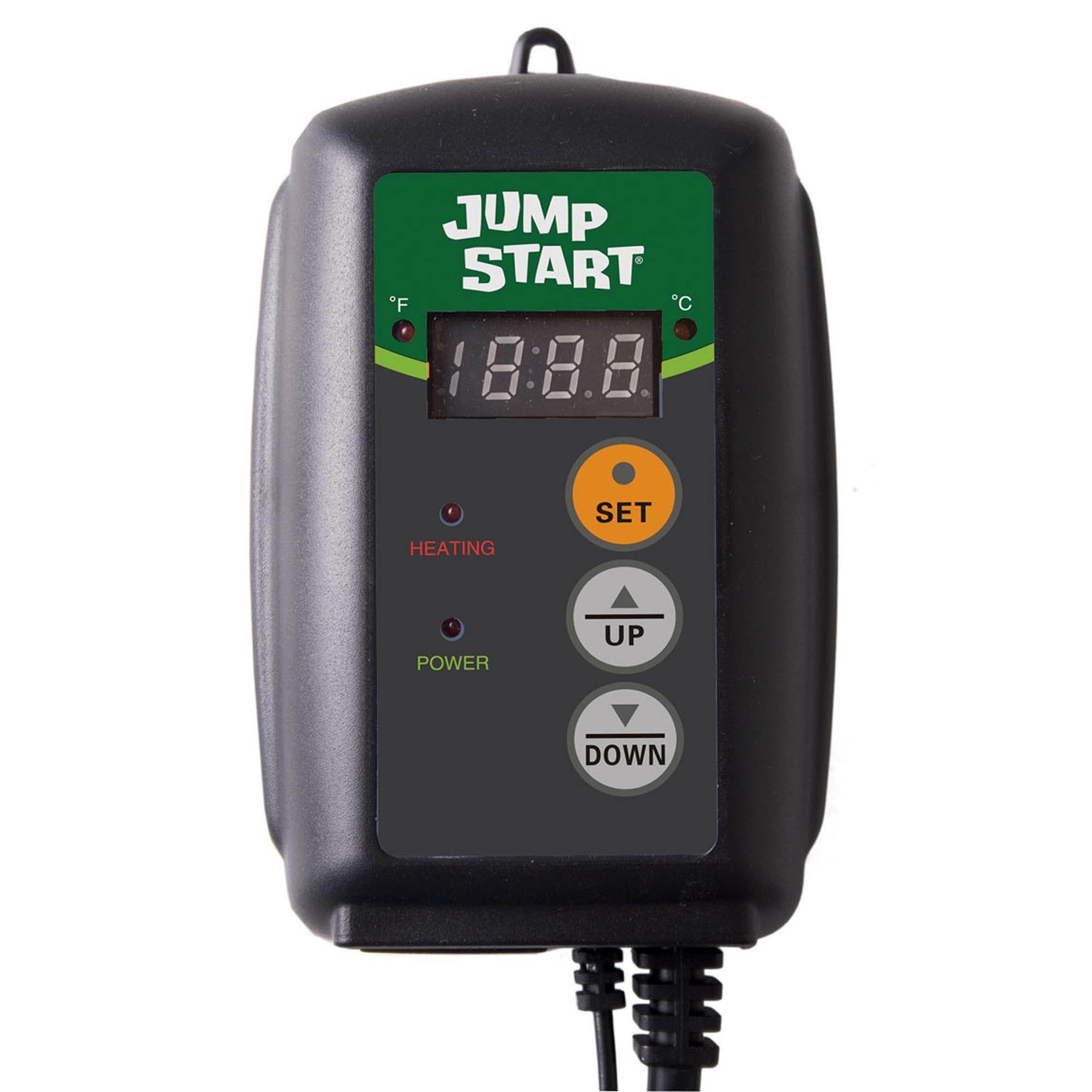 Hydroponic Heat Mat + Digital Temperature Controller + 4-Foot Grow Light System